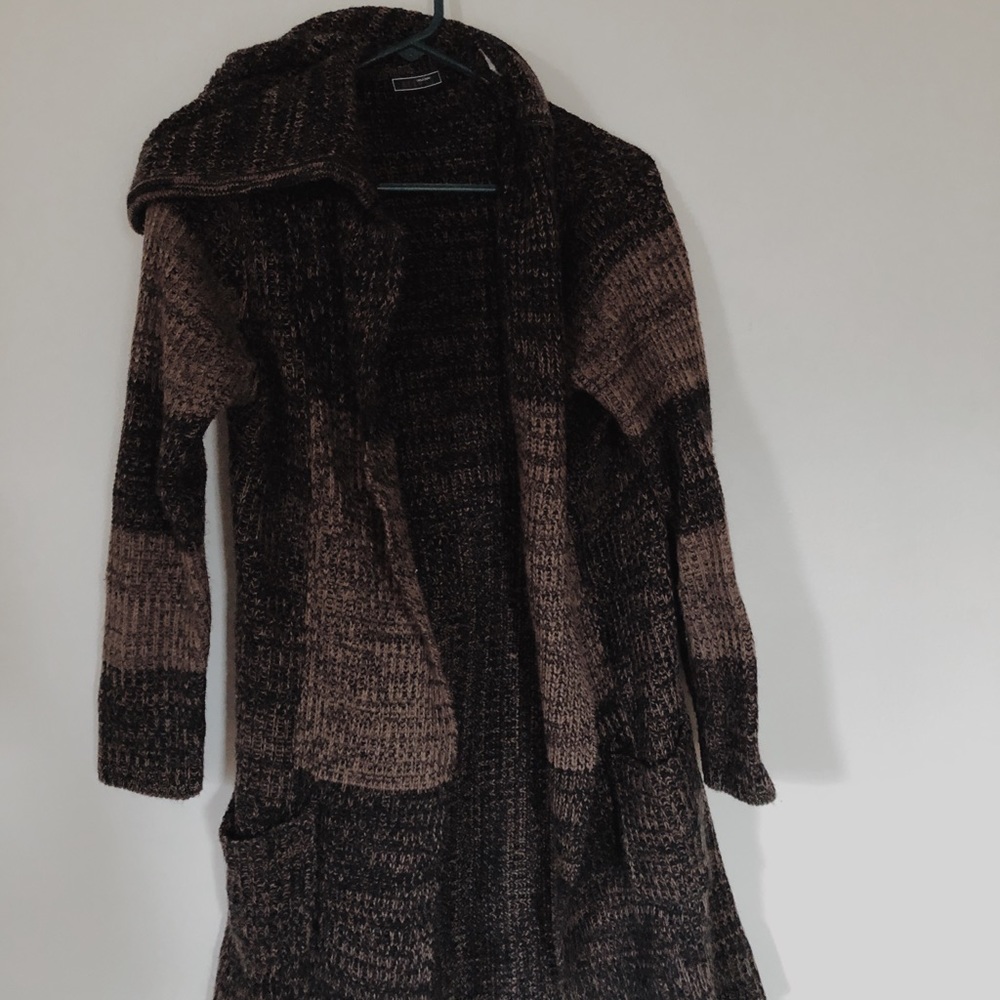 Beautiful Textured Cardigan with Hood